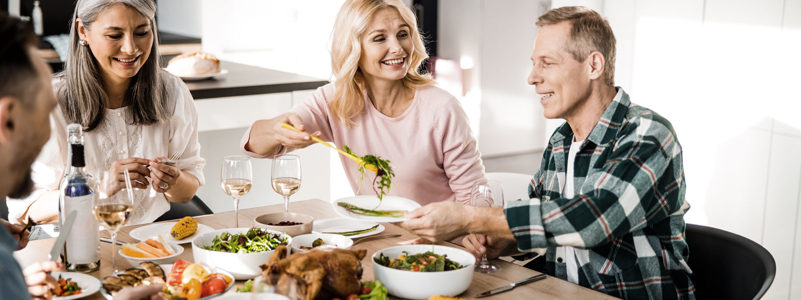Familie beim essen